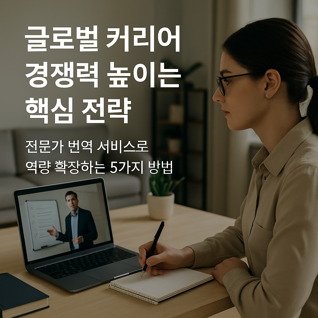 You are currently viewing 글로벌 경쟁력 높이는 번역 전략